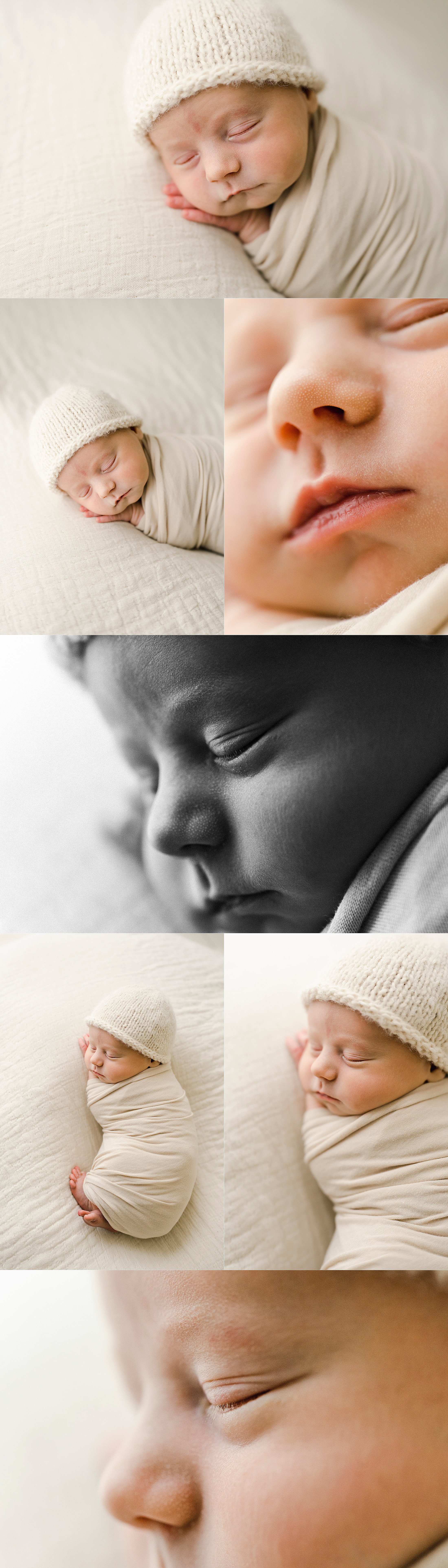 organic and neutral newborn photography