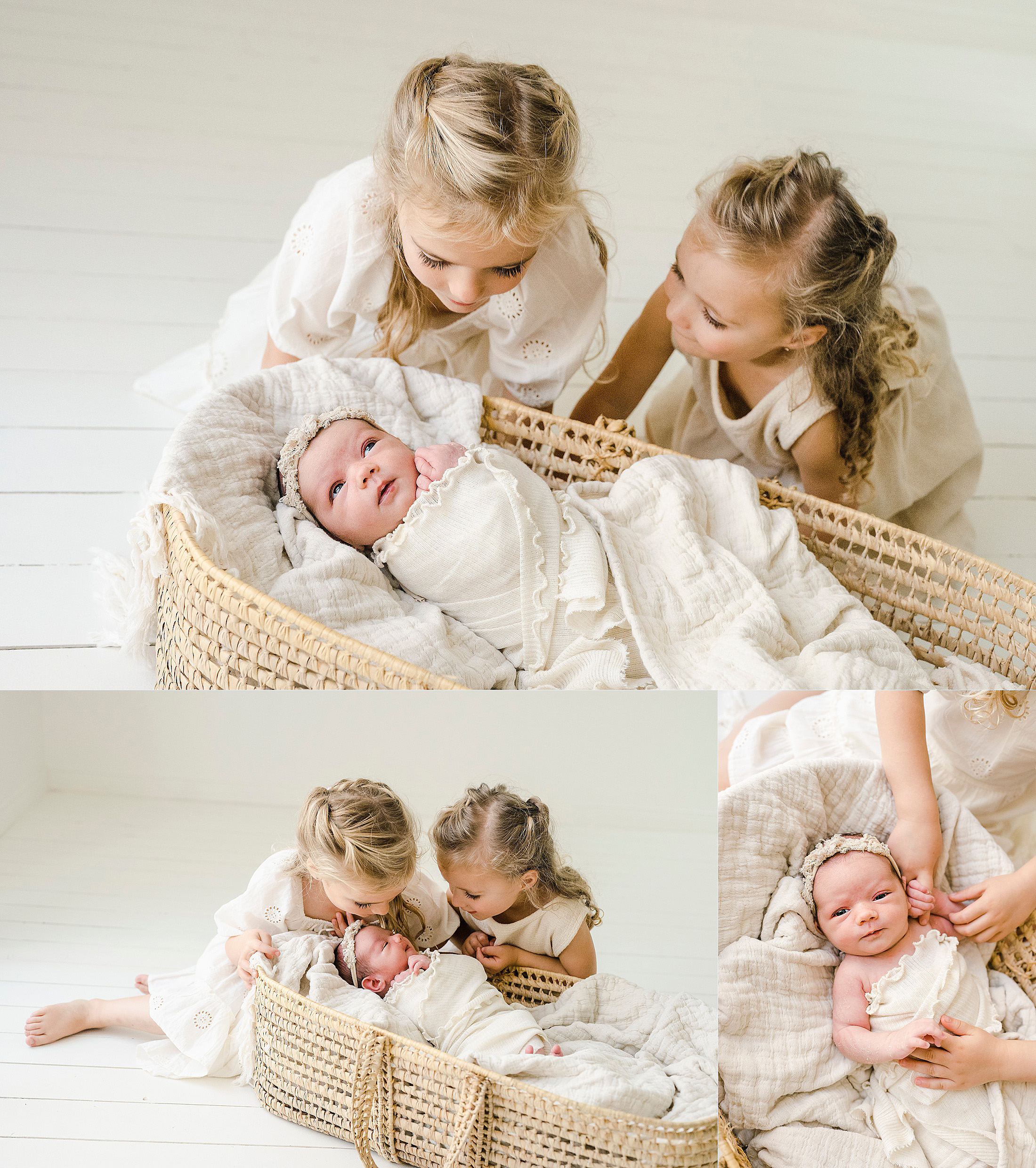 newborn session with siblings